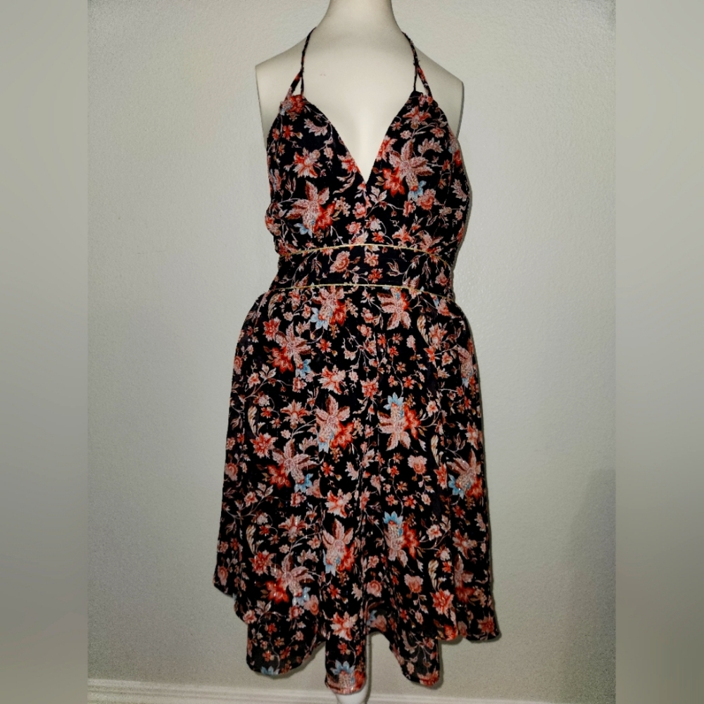 Express Small Dress black floral